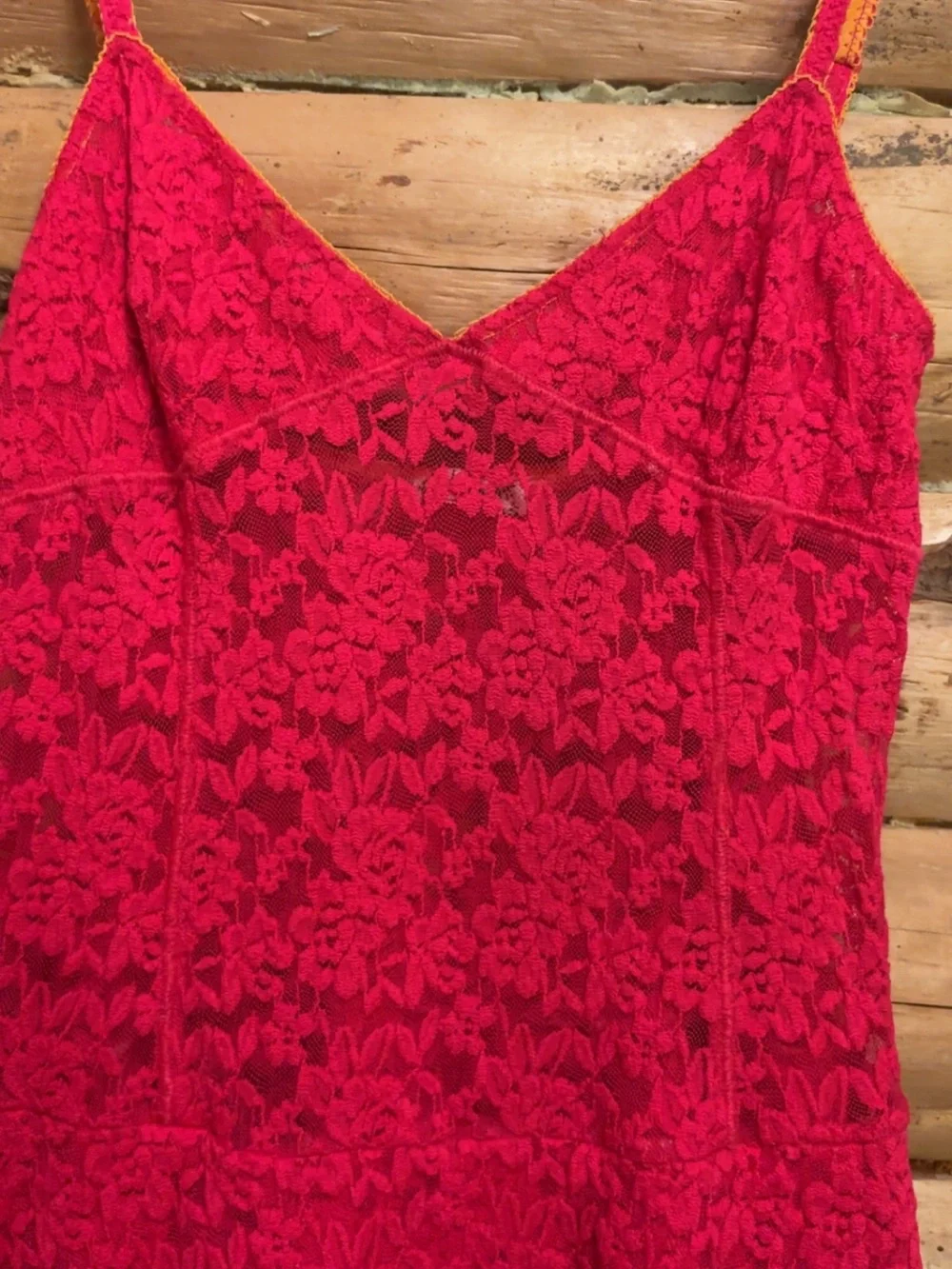 Free People hot pink slip